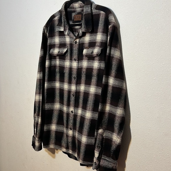 ORVIS Mens Big Bear Heavy Weight Flannel Plaid Button Down Shacket Jacket XXL - Picture 6 of 15